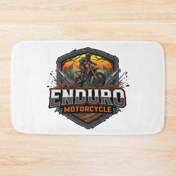 Item preview, Enduro Motorcycle Off Road Logo Mud Mountain Rider Extreme Adventure designed and sold by DibuHumor.