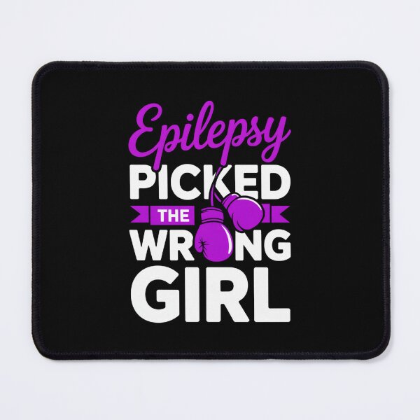 Item preview, Epilepsy Picked the Wrong Girl - Boxing Glove Awareness Design designed and sold by Gogetgiggles.