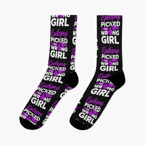 Item preview, Epilepsy Picked the Wrong Girl - Boxing Glove Awareness Design designed and sold by Gogetgiggles.