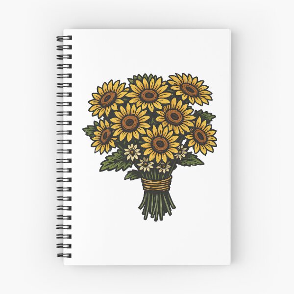 Item preview, Vintage Sunflower Bouquet Illustration designed and sold by ArtfulWeave.