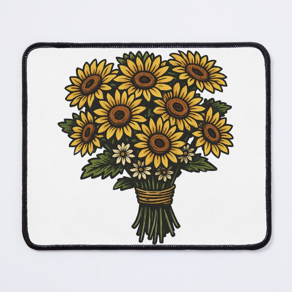 Item preview, Vintage Sunflower Bouquet Illustration designed and sold by ArtfulWeave.