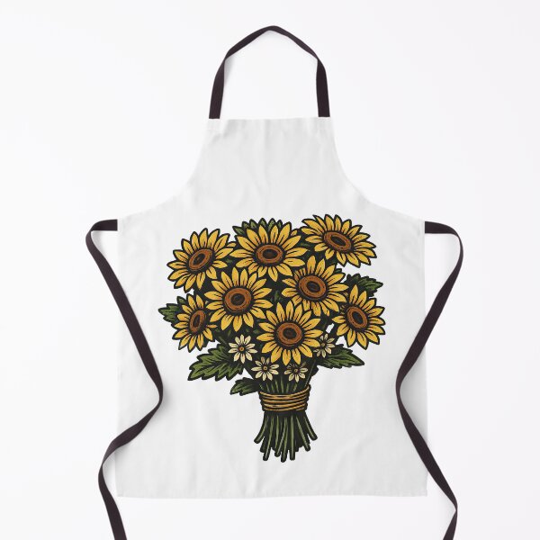 Item preview, Vintage Sunflower Bouquet Illustration designed and sold by ArtfulWeave.