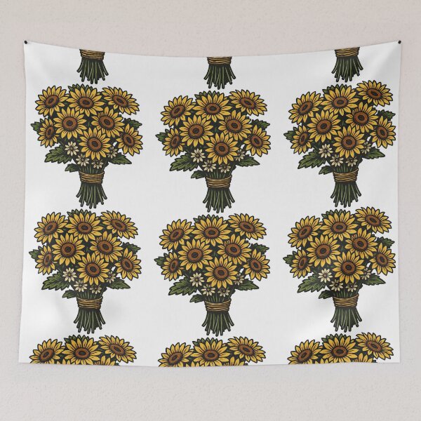 Item preview, Vintage Sunflower Bouquet Illustration designed and sold by ArtfulWeave.