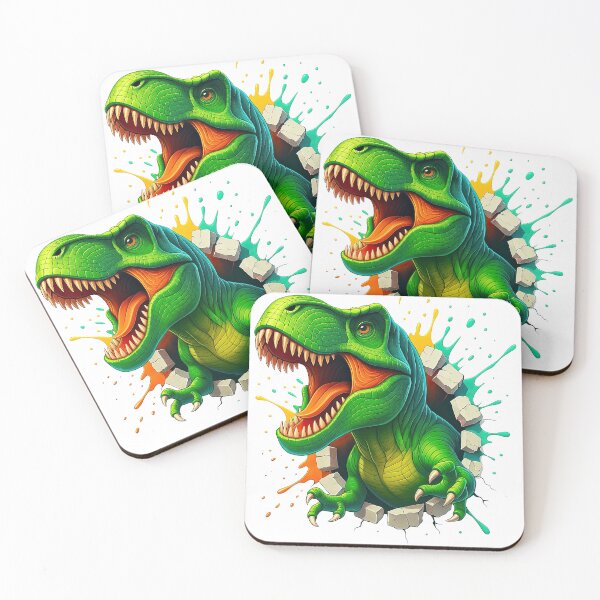 Item preview, Exploding T-Rex Cartoon Illustration designed and sold by ArtfulWeave.