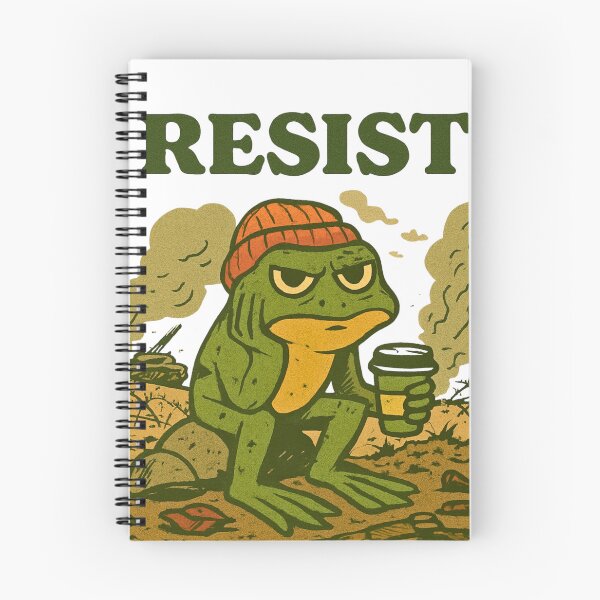 Item preview, Warrior Frog – RESIST Vintage Protest T-Shirt  designed and sold by Fashion Lovers Hub.