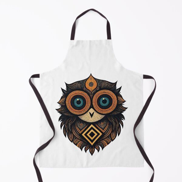 Item preview, Ornate Owl with Geometric Eyes designed and sold by ArtfulWeave.