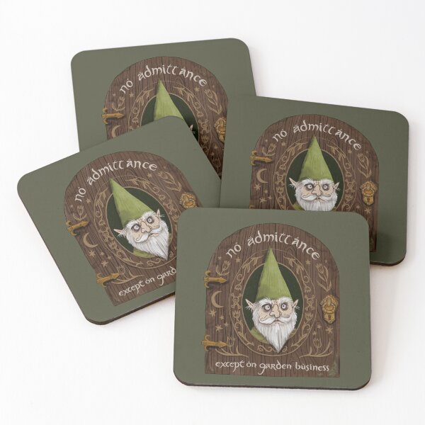 Item preview, Garden Gnome Stay Out Gate Sign designed and sold by lauragraves.