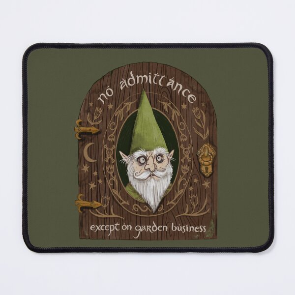 Item preview, Garden Gnome Stay Out Gate Sign designed and sold by lauragraves.