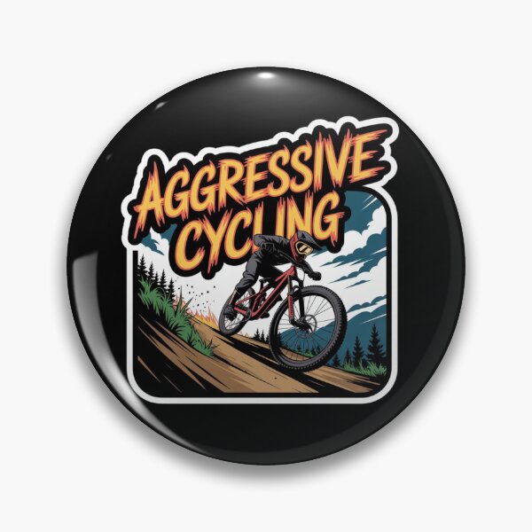 Item preview, Aggressive Cycling - Flaming Graffiti Sticker designed and sold by Velo-Verse.