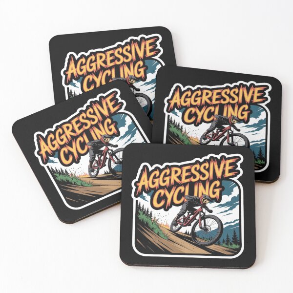 Item preview, Aggressive Cycling - Flaming Graffiti Sticker designed and sold by Velo-Verse.