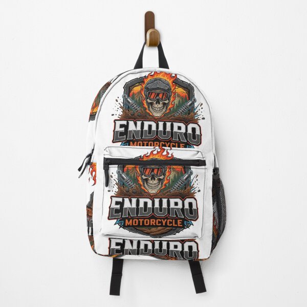 Item preview, Enduro Motorcycle Skull Fire Helmet Extreme Off Road Dirt Bike designed and sold by DibuHumor.