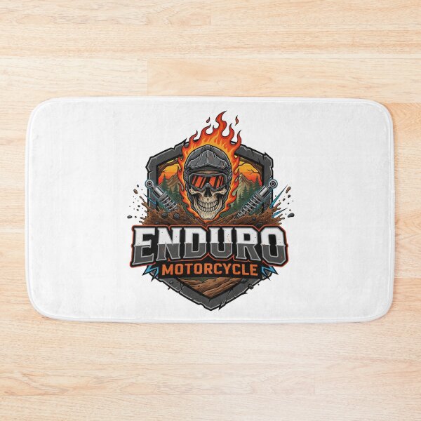 Item preview, Enduro Motorcycle Skull Fire Helmet Extreme Off Road Dirt Bike designed and sold by DibuHumor.