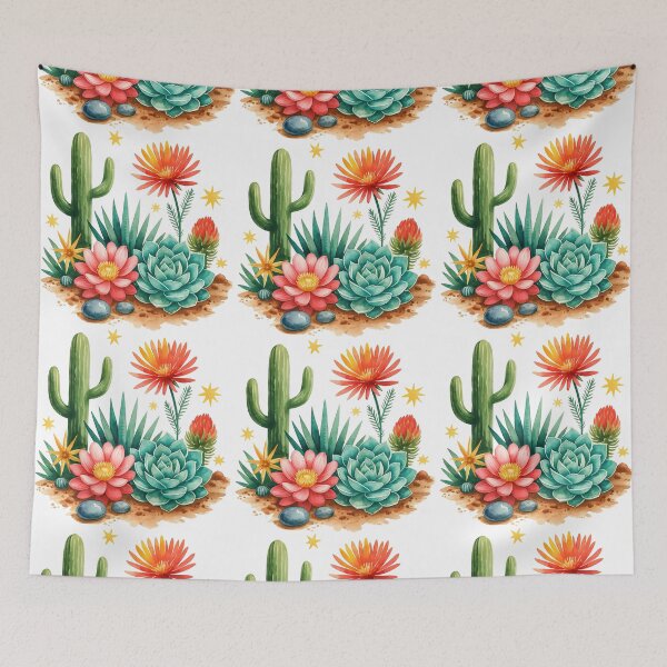Item preview, Desert Cactus and Succulent Floral Arrangement designed and sold by ArtfulWeave.