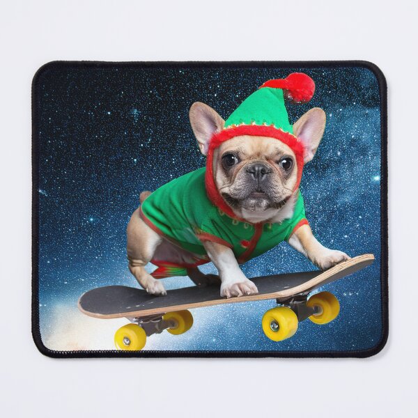 Item preview, Frenchie gnome on skateboard designed and sold by connyslog.
