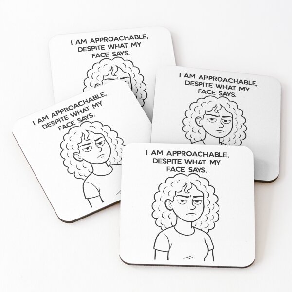 Item preview, Approachable Despite My Face designed and sold by Ali’s brain.