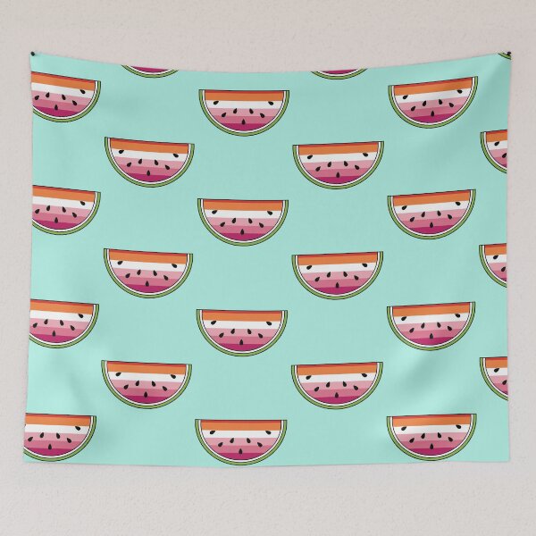 Item preview, Lesbian Flag Watermelon designed and sold by Sapphic-Charm.