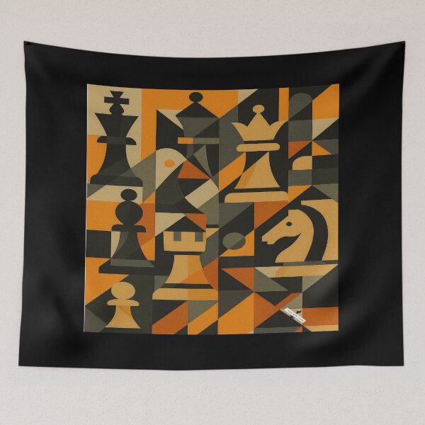 Item preview, Cubist Checkmate — Geometry of Strategy designed and sold by PawnShiftGoods.