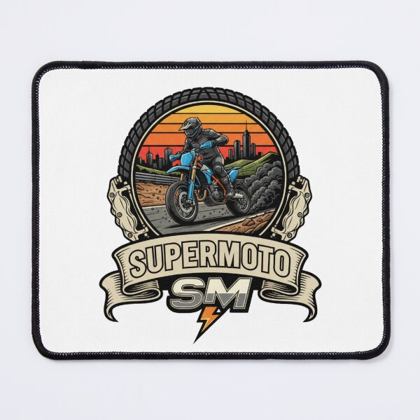 Item preview, Supermoto SM Rider City Track Racing Drift Brake Tire Logo designed and sold by DibuHumor.