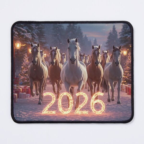 Item preview, New Year 2026 – Galloping Horses of Light designed and sold by AmetistLight.