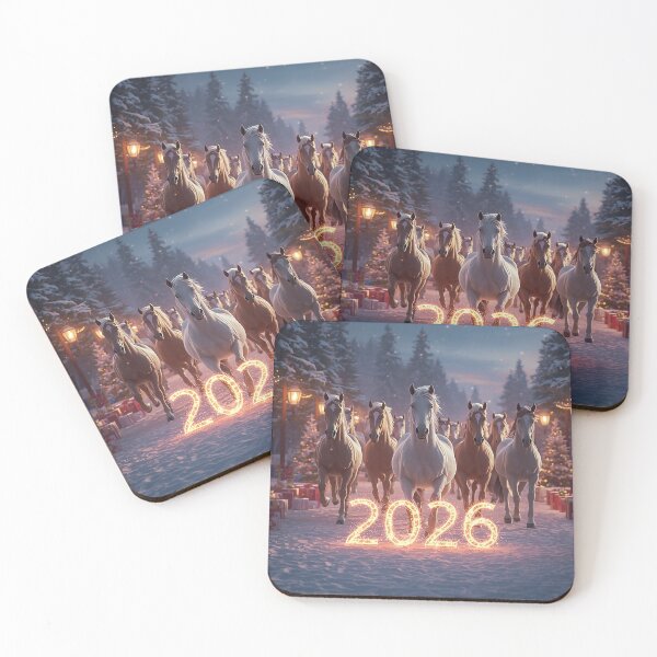 Item preview, New Year 2026 – Galloping Horses of Light designed and sold by AmetistLight.
