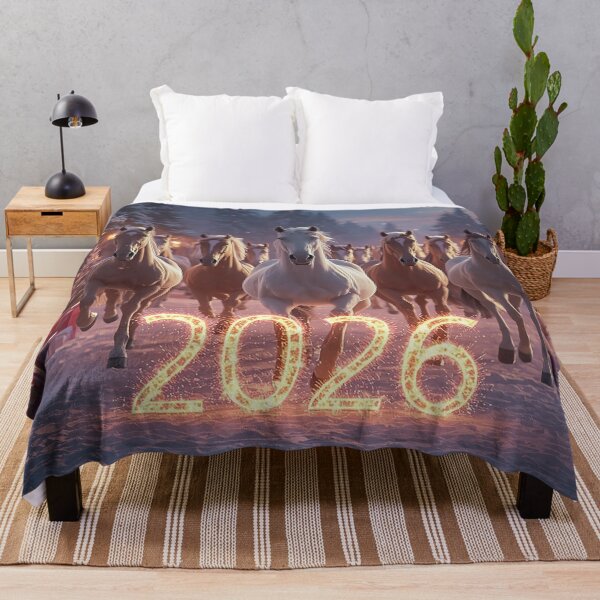 Item preview, New Year 2026 – Galloping Horses of Light designed and sold by AmetistLight.