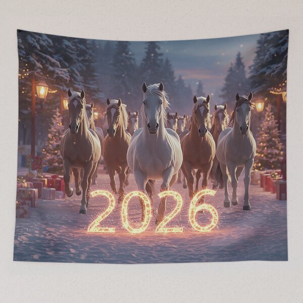 Item preview, New Year 2026 – Galloping Horses of Light designed and sold by AmetistLight.