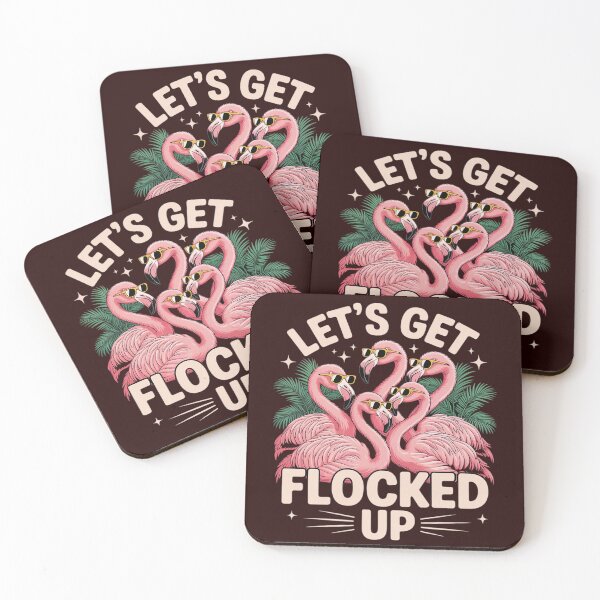 Item preview, Let’s Get Flocked Up Funny Flamingo Party Girls Trip designed and sold by PeteHomenick.