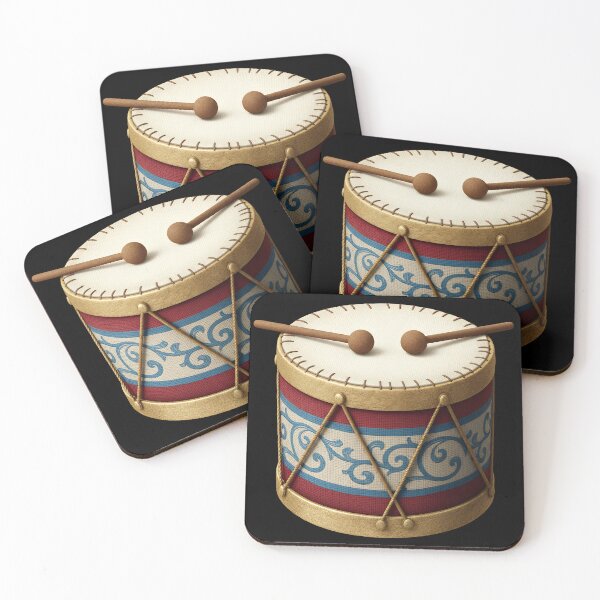 Item preview, Vintage Holiday Drum with Ornate Scrollwork – Festive Music Decoration designed and sold by Luminari Creations.