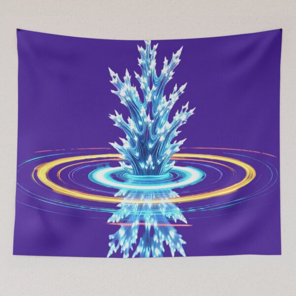 Item preview, Neon Energy Tree – Futuristic Glowing Light Tree with Colorful Energy Rings | Sci-Fi Abstract Artwork designed and sold by AwesomeDigiShop.