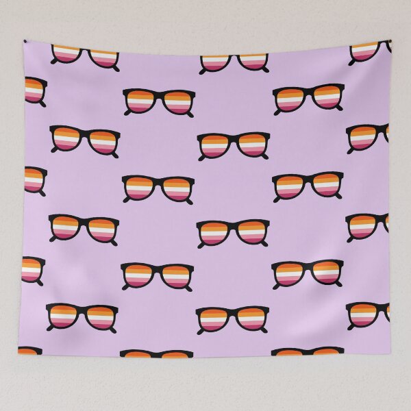 Item preview, Lesbian Flag Sunglasses designed and sold by Sapphic-Charm.