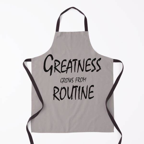 Item preview, Greatness Grows from Routine – Motivational Discipline Quote Design designed and sold by ArtNestVerse.