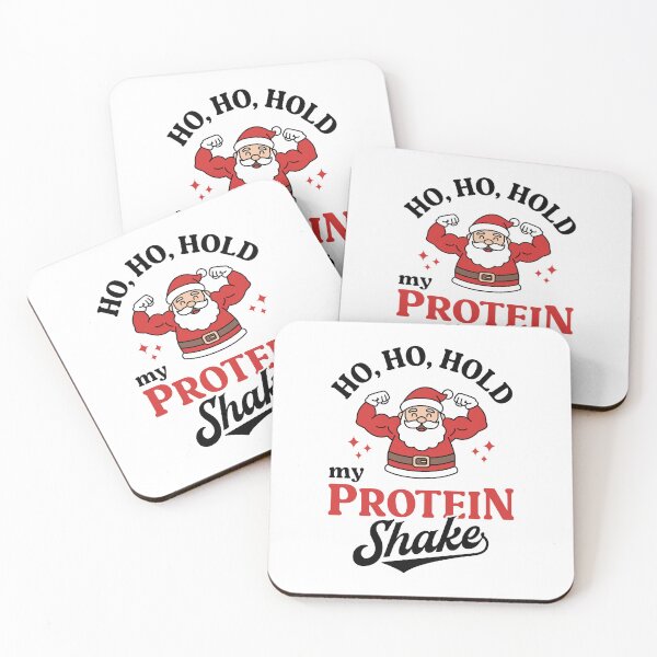 Item preview, Ho Ho Hold My Protein Shake - Funny Santa Flexing Christmas Gym Bodybuilder Design designed and sold by Brogress Project.