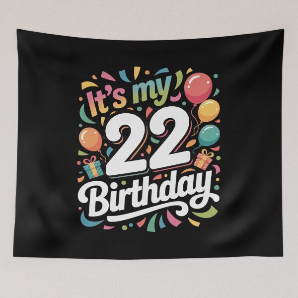 Item preview, It's My 22nd Birthday Party 22 Year Old Bday Apparel  designed and sold by NeomiStoreSS.