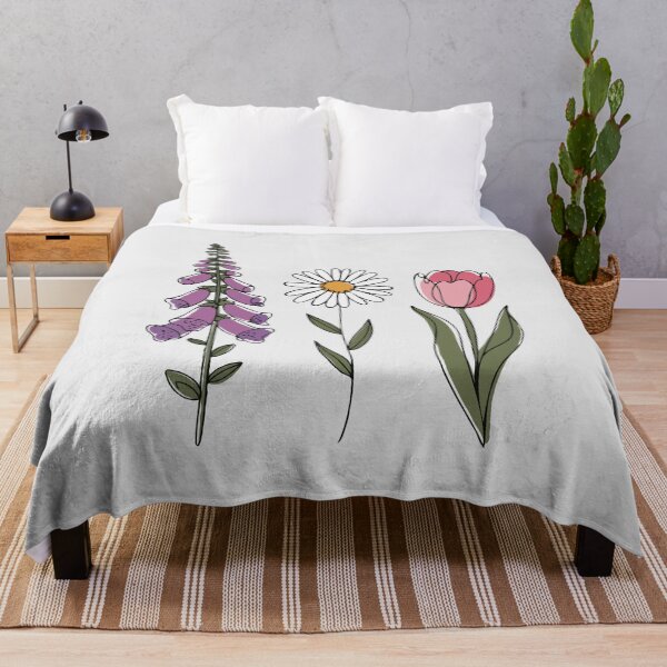 Item preview, Subtle Anti-Trump Floral - Foxglove Daisy Tulip III designed and sold by Lemon Pepper.