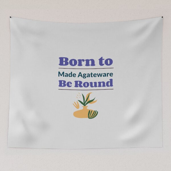 Item preview, Born to Be Round, Made Agateware - Agateware Pottery designed and sold by TaurusC95.