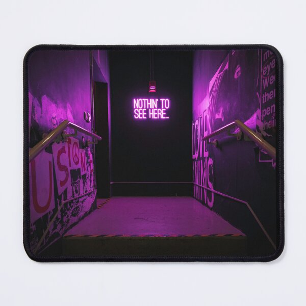 Item preview, Nothing to See Here Neon Pink Dark Staircase Design designed and sold by TigerGrey.