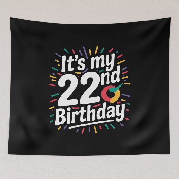 Item preview, It's My 22nd Birthday Sign My 22 Years Old Party 1  designed and sold by NeomiStoreSS.