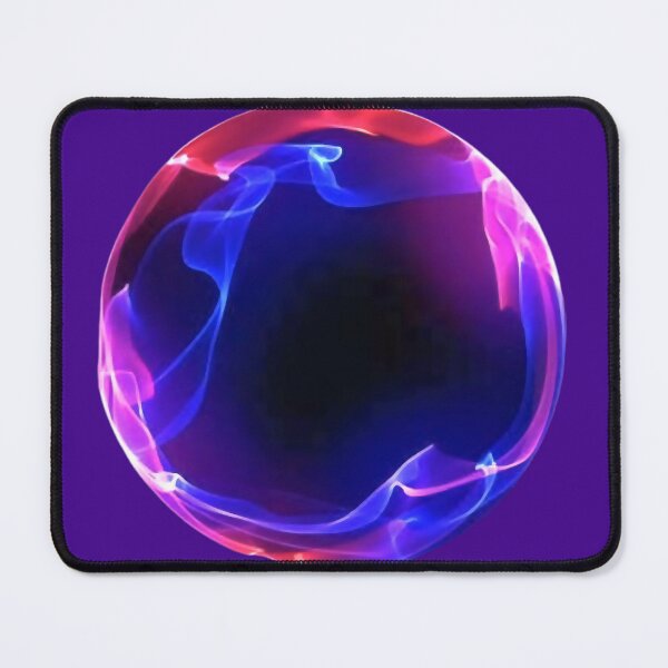 Item preview, Neon Plasma Ring – Glowing Energy Circle in Red and Blue Light | Abstract Sci-Fi Aura Design designed and sold by AwesomeDigiShop.