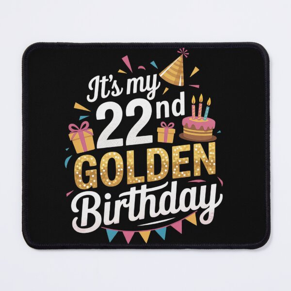 Item preview, It's My 22nd Golden Birthday Happy Day 22 Years Old To Me designed and sold by NeomiStoreSS.