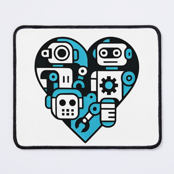 Item preview, ROBOTIC HEART ARTISTRY designed and sold by KISHNAY-FASHION.