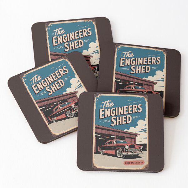 Item preview, The Engineers Shed - retro metal plate advertising designed and sold by Museum Of Non-Existing Art.