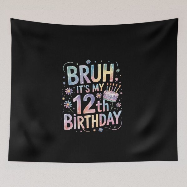 Item preview, Bruh It's My 12th Birthday 12 Year Old Girl Boy Birthday  designed and sold by EllinoKlemo.