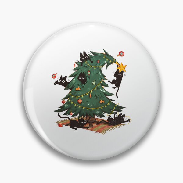 Item preview, Christmas Tree And Cat designed and sold by jillianhanna.