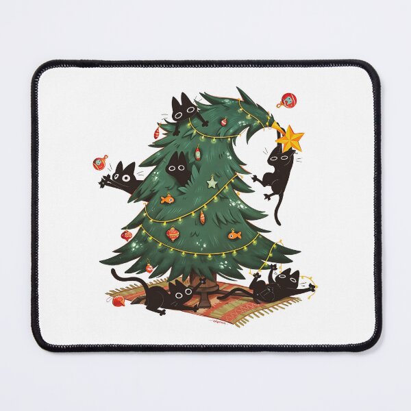 Item preview, Christmas Tree And Cat designed and sold by jillianhanna.