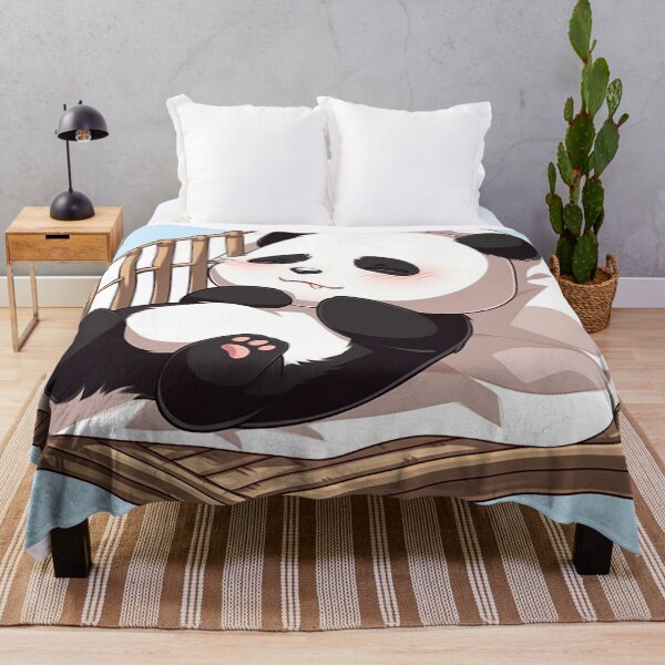 Item preview, Adorable Yawning Baby Panda - Cute & Cozy Cartoon Sticker Design designed and sold by PaintbrushPlace.