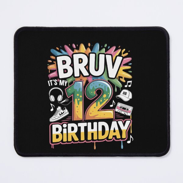 Item preview, Bruh It's My 12th Birthday 12 Year Old Theme Hip Hop Party designed and sold by EllinoKlemo.