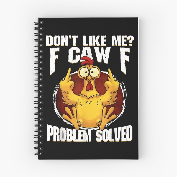 Item preview, Funny Chicken Flipping Off F* Caw F* Problem Solved designed and sold by LakenDraphil.