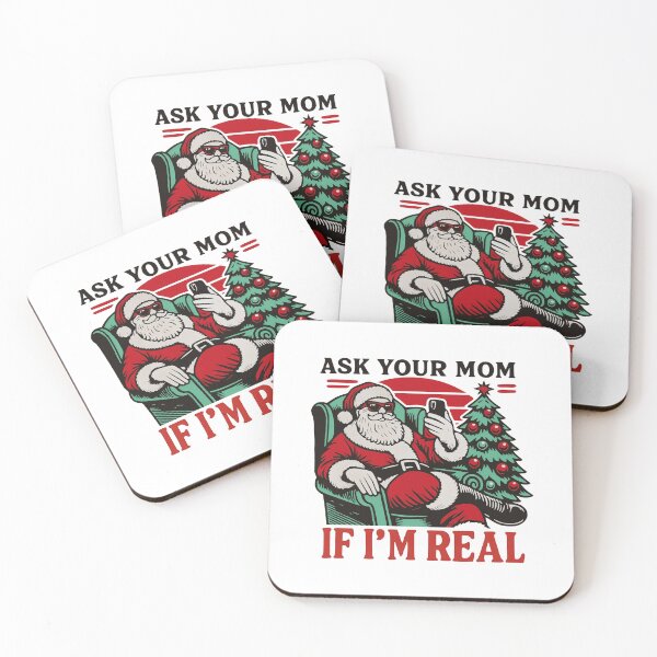 Item preview, Ask Your Mom If I'm Real Santa designed and sold by jillianhanna.