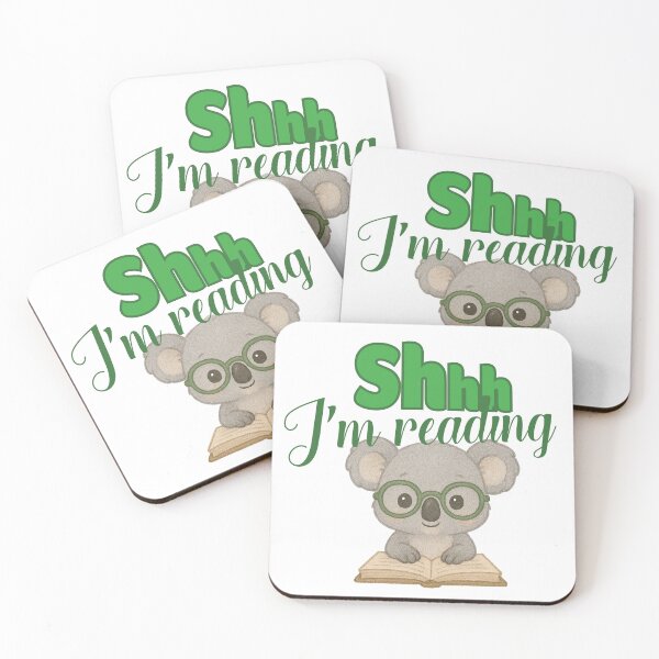 Item preview, Shhh I'm Reading Koala designed and sold by Jhullie.
