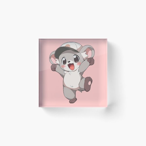 Item preview, Adorable Hopping Baby Koala - Cute Australian Wildlife in a Blue Cap designed and sold by PaintbrushPlace.